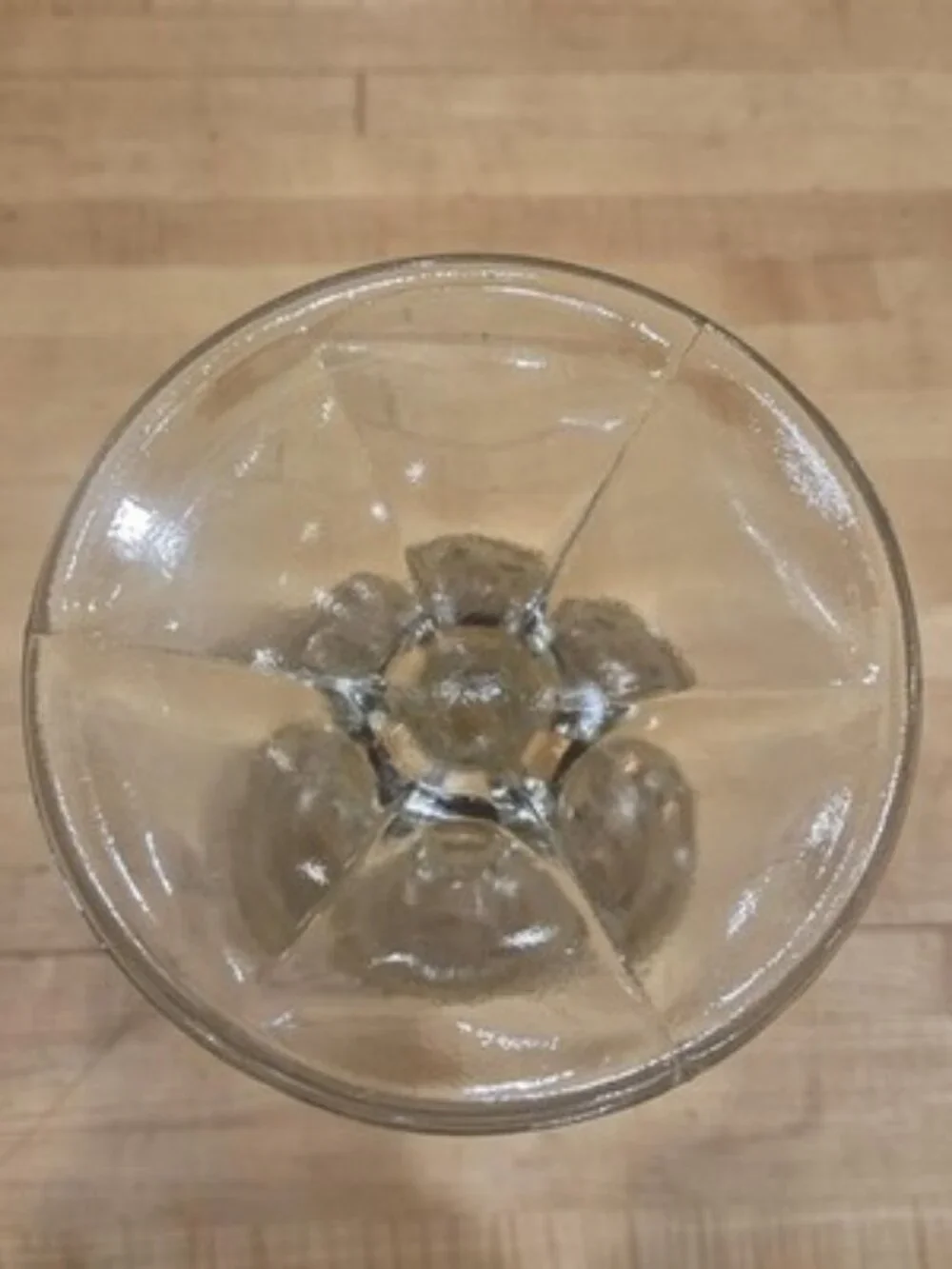 Vintage Indiana Glass Diamond Point Clear Apothecary Jar Tall Candy Dish 15.5